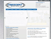 Tablet Screenshot of crescentsheetmetal.com